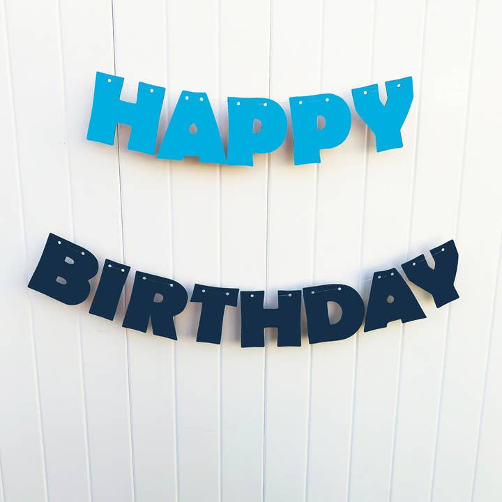 Sweet Lane Events - Wholesale Feestbord/banner - Gelukkige verjaardag brief banner