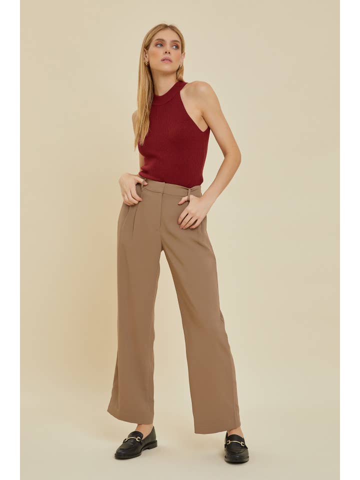 Be Cool - Wholesale Knit Sweater - Women's - THE GENEVIEVE HALTER NECK SWEATER