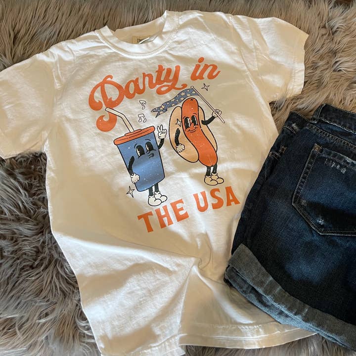 Party in the USA comfort colors for wholesale by Cotton Threads