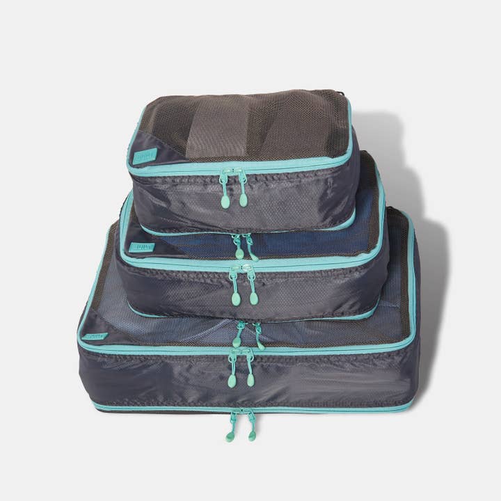 Double Zip Packing Cube 3 Piece Set - Quiet Shade for wholesale by Built NY