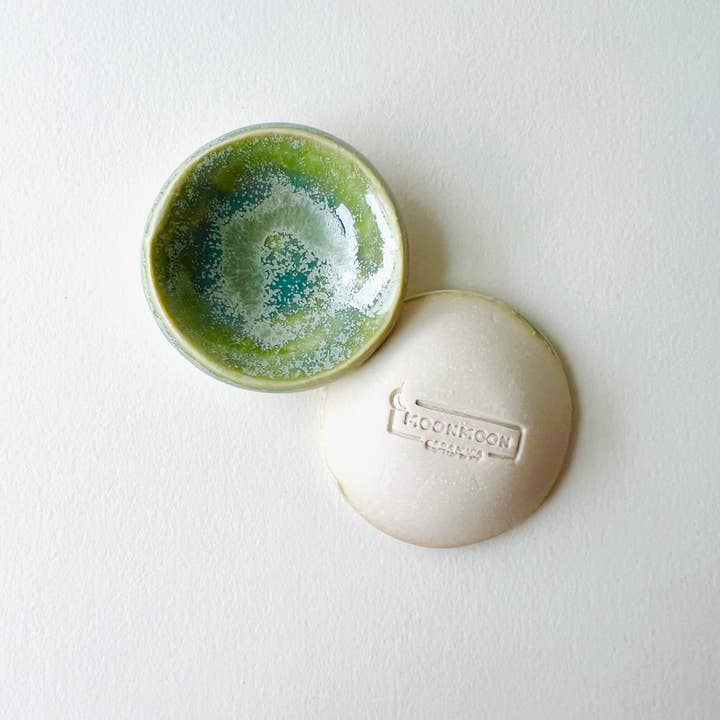 MoonMoon Ceramics – wholesale Jewellery dish – Green Tea Tiny Ring Dish4