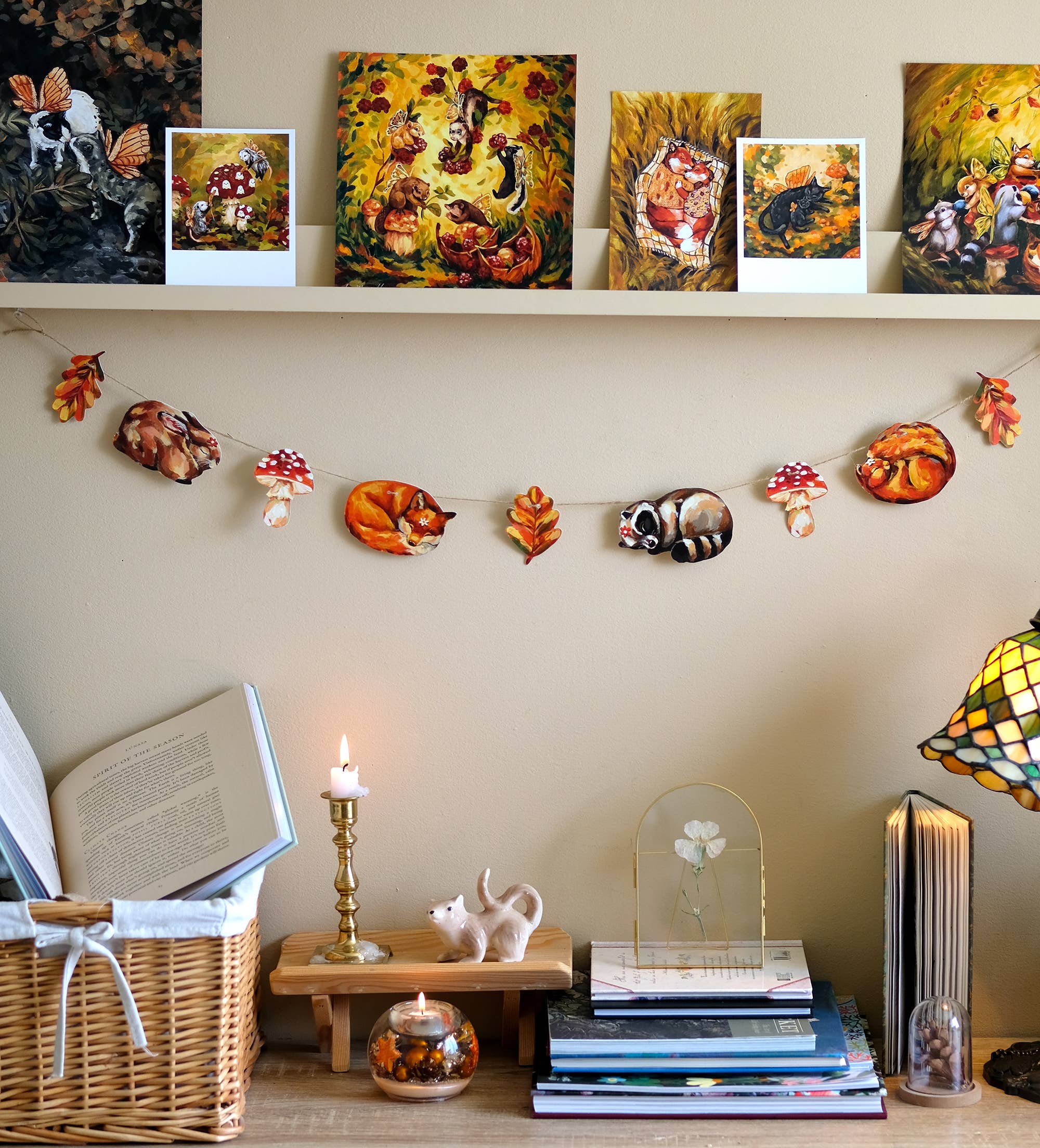 Doro Marcello - Wholesale Bunting/Garland - Woodland Animals Paper Garland | DIY Craft Kit | Fall Decor1