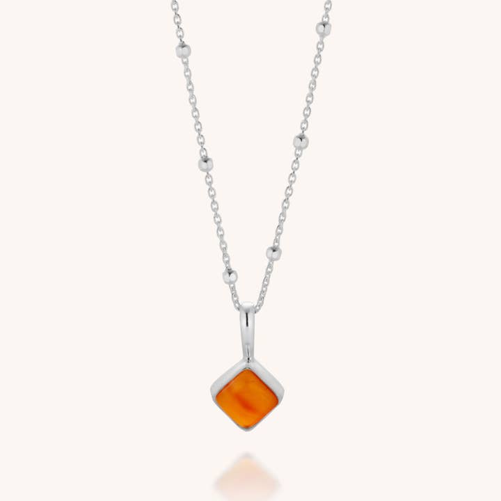 Collier avec pierre de naissance en diamant July pour la vente par Nellou