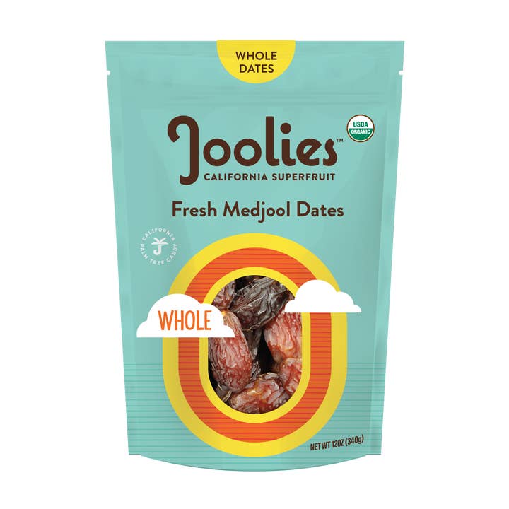 Joolies - Wholesale Dried/Dehydrated Fruit - Organic Medjool Dates- Whole 12oz Bag