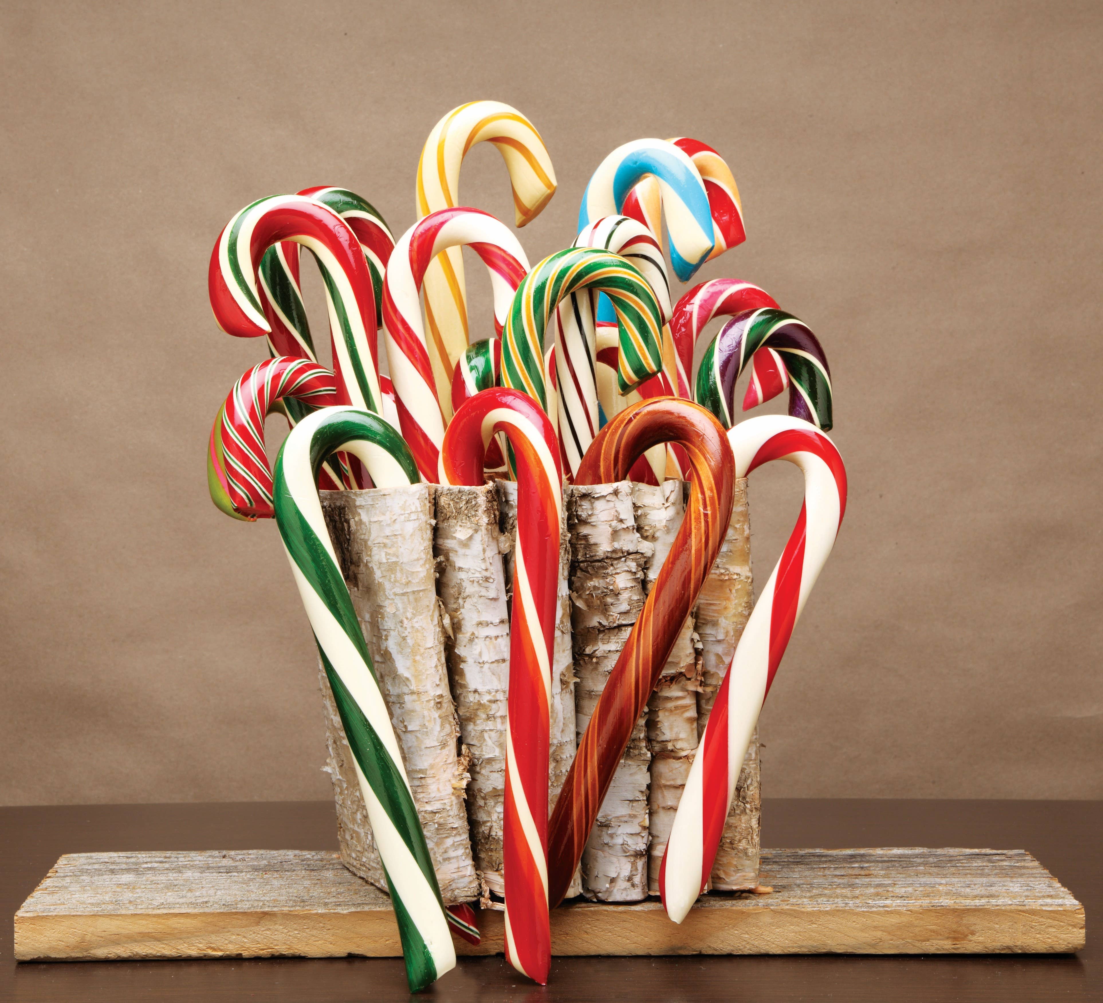Hammond's Candies - Wholesale Candy Cane - Organic Hand-Spun Jumbo Candy Cane - Mint - 1.75 oz2
