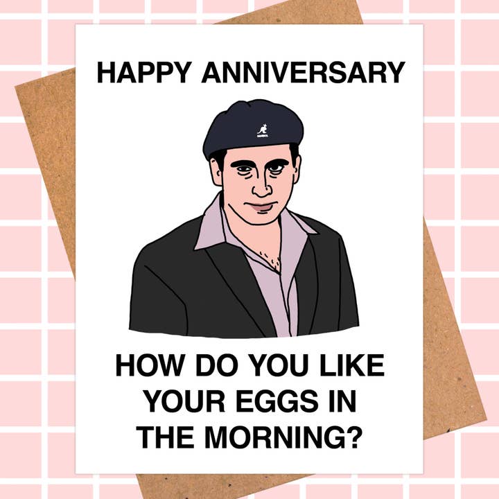 Michael Scott Date Mike The Office Anniversary Card for wholesale by Pop Hot Cards