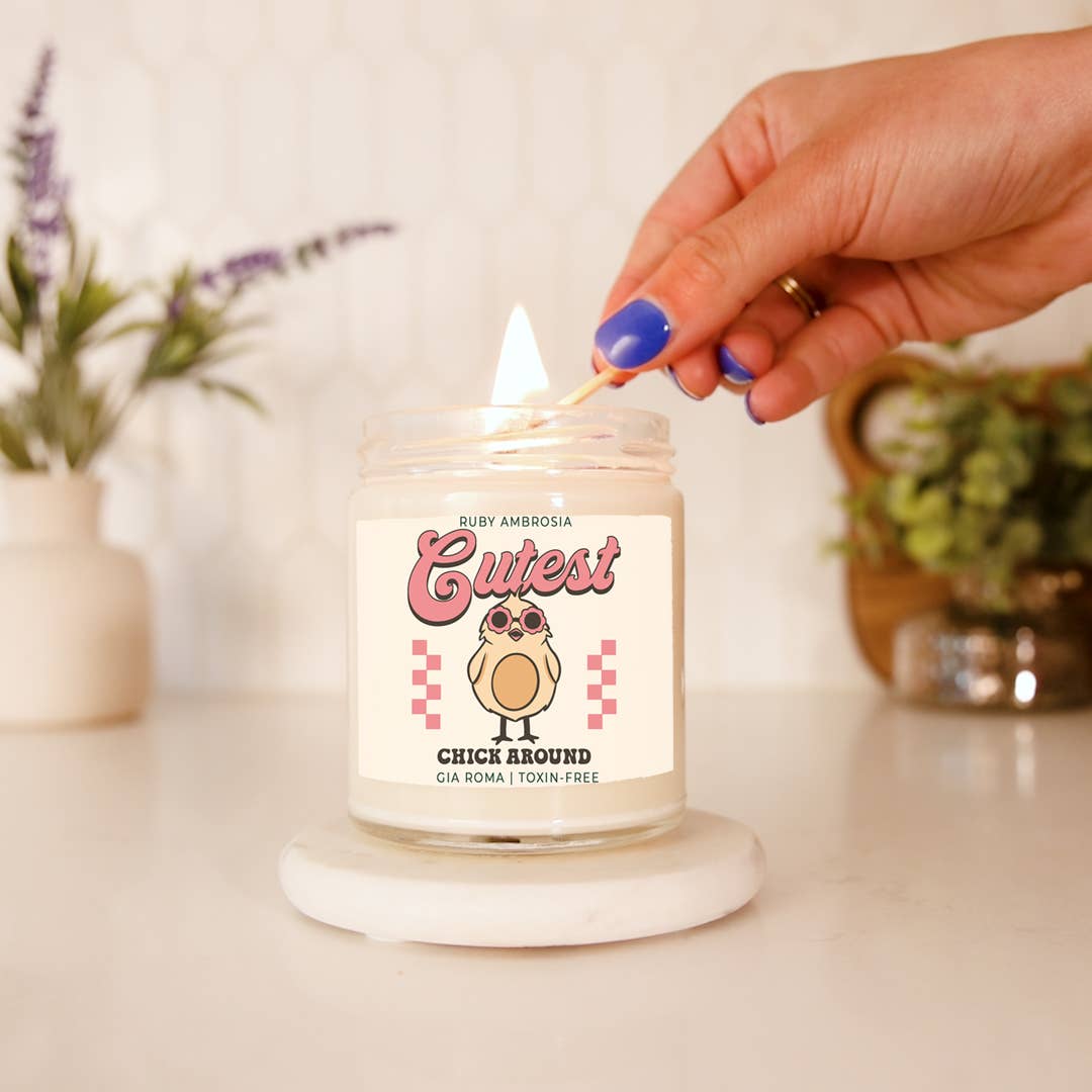 Gia Roma - Vendita all'ingrosso Candela in vasetto - Candele pasquali retrò con graziosi barattoli profumati alla soia primaverile1