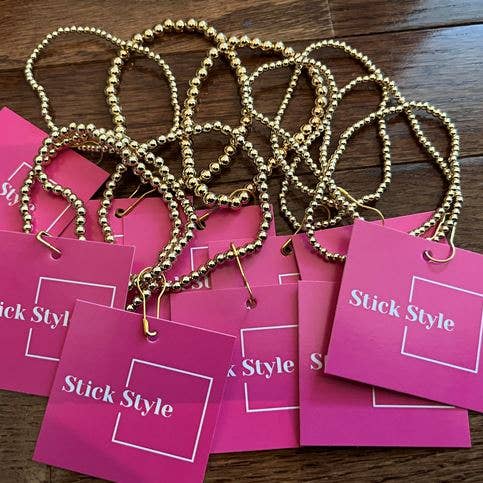 Stick Style - Wholesale Charm/Dangle Bracelet - Gold Filled Bracelet - water proof/ non-tarnish/ sweat proof