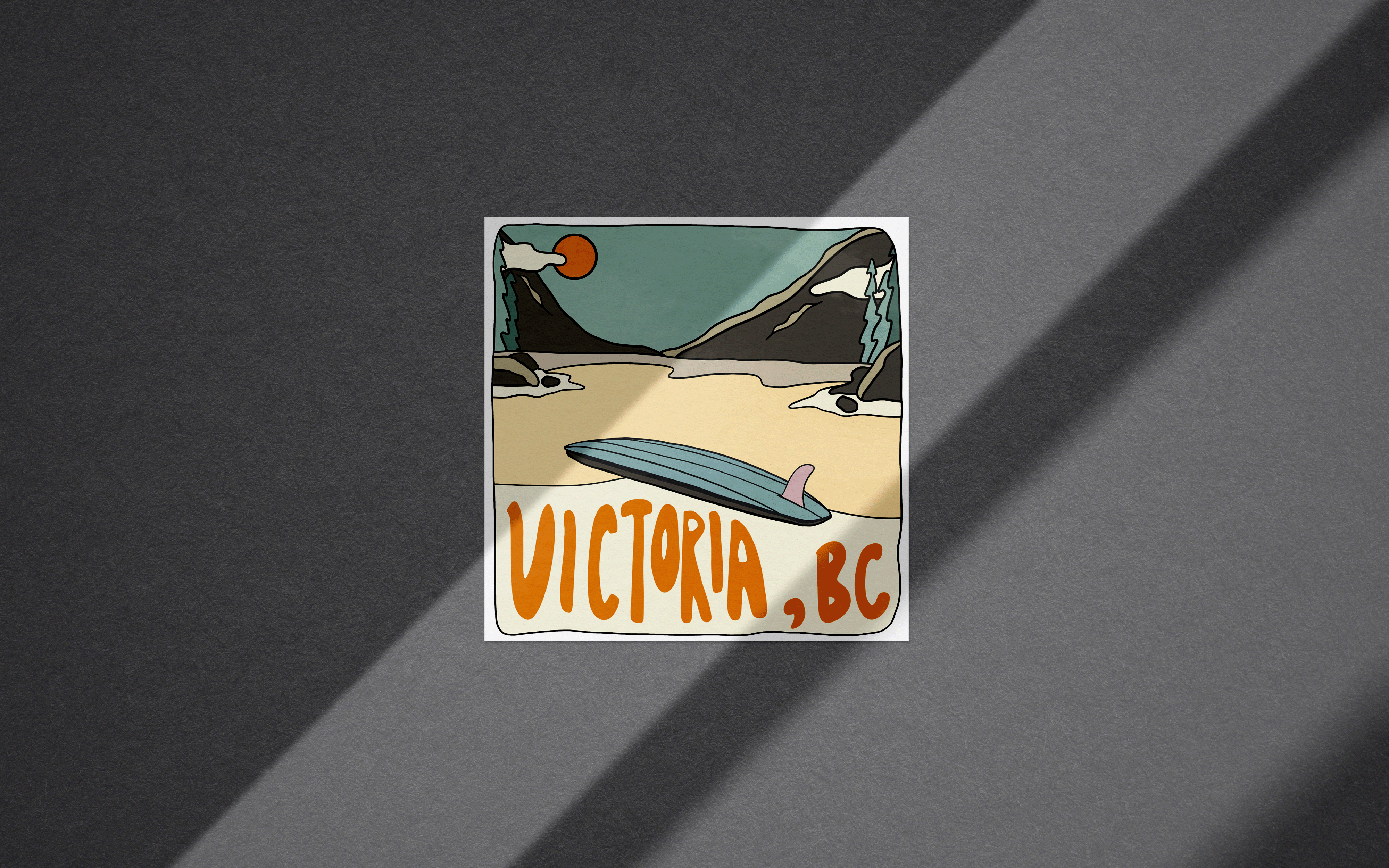 Wavy Baby Design – wholesale Sticker – Victoria - "Beach Break"1