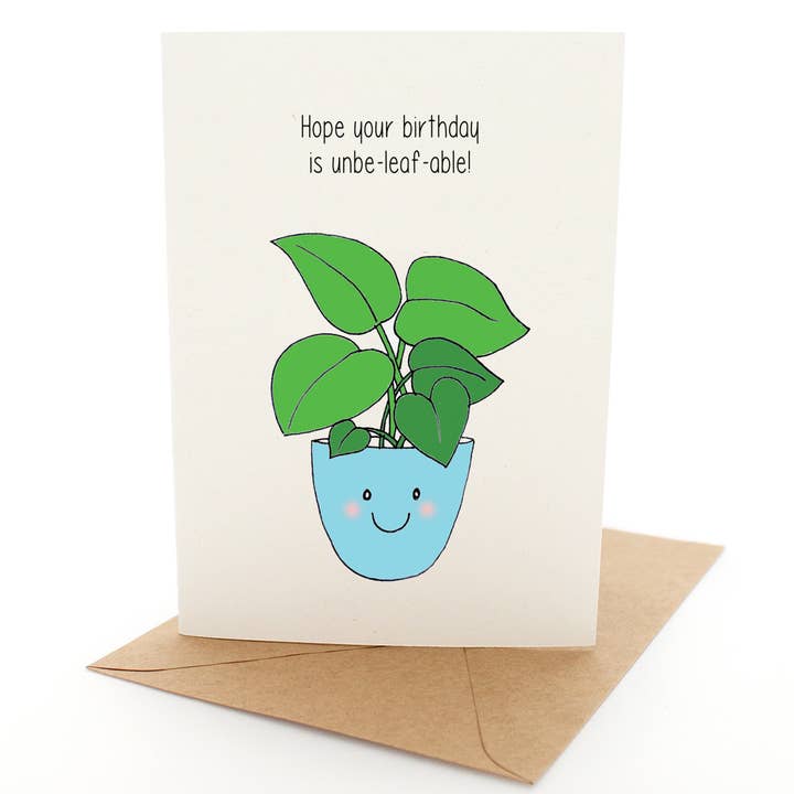 Pleasant Tree - Wholesale Birthday card - Punny Birthday Plant