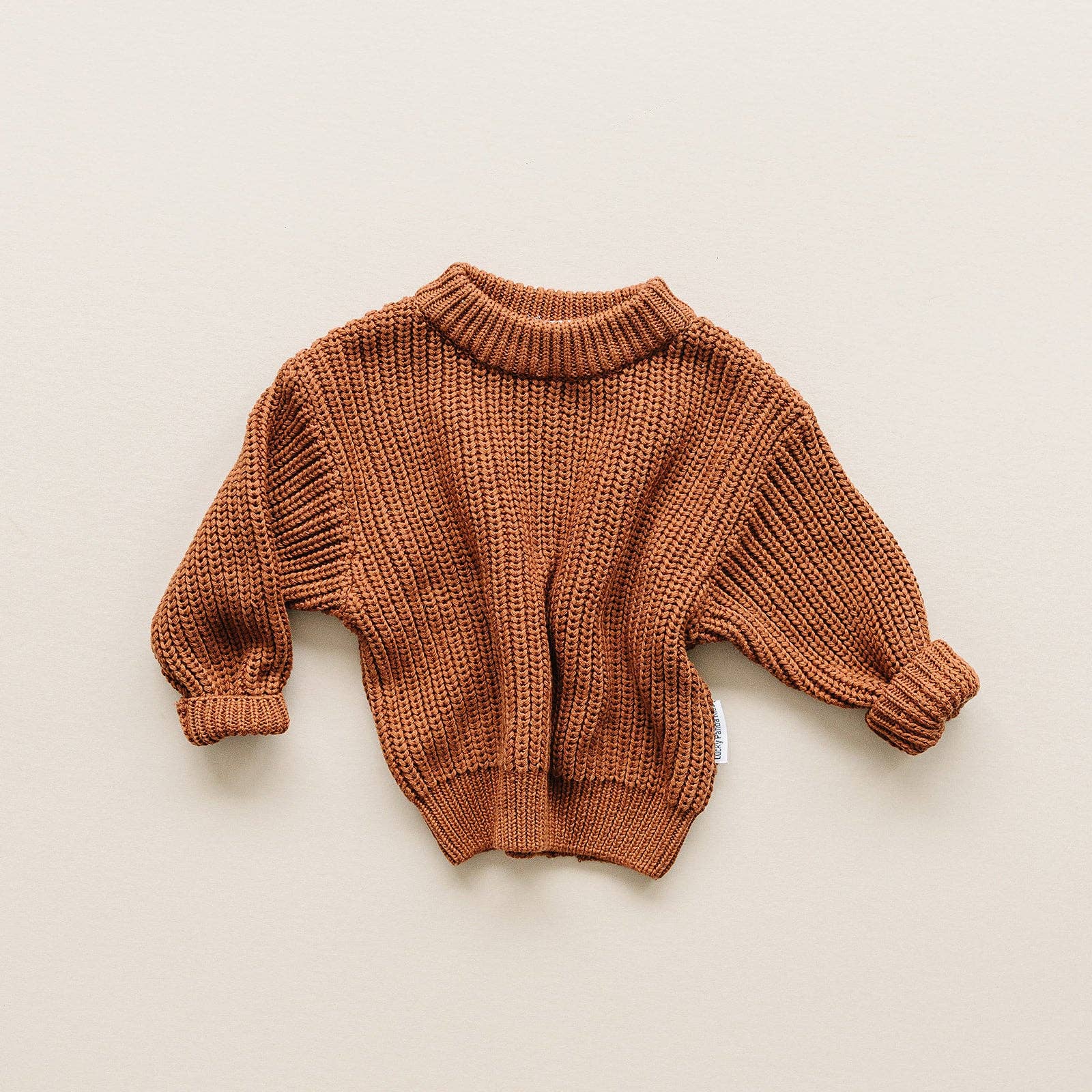 Lucky Panda Kids - Wholesale Knit Sweater - Kids - Chunky Knit Sweater | Rust12