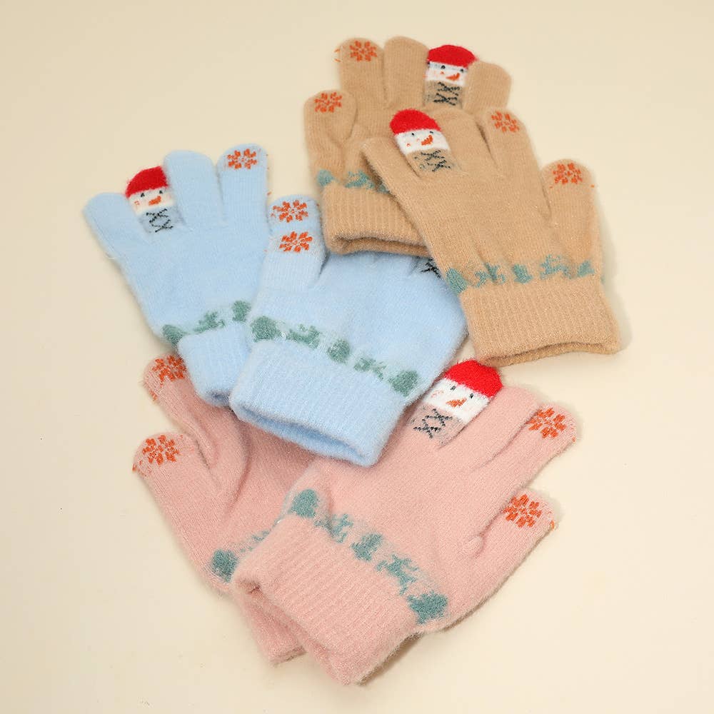 Sensibling Corp. - Wholesale Gloves - Women's - Christmas Theme Pattern Smart Touch Winter Gloves10