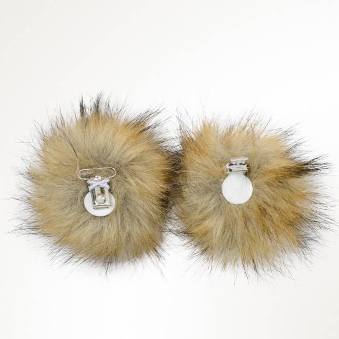 Namakan Goods - Vente Accessoire pour chaussures - Pom pompons en fausse fourrure naturelle1