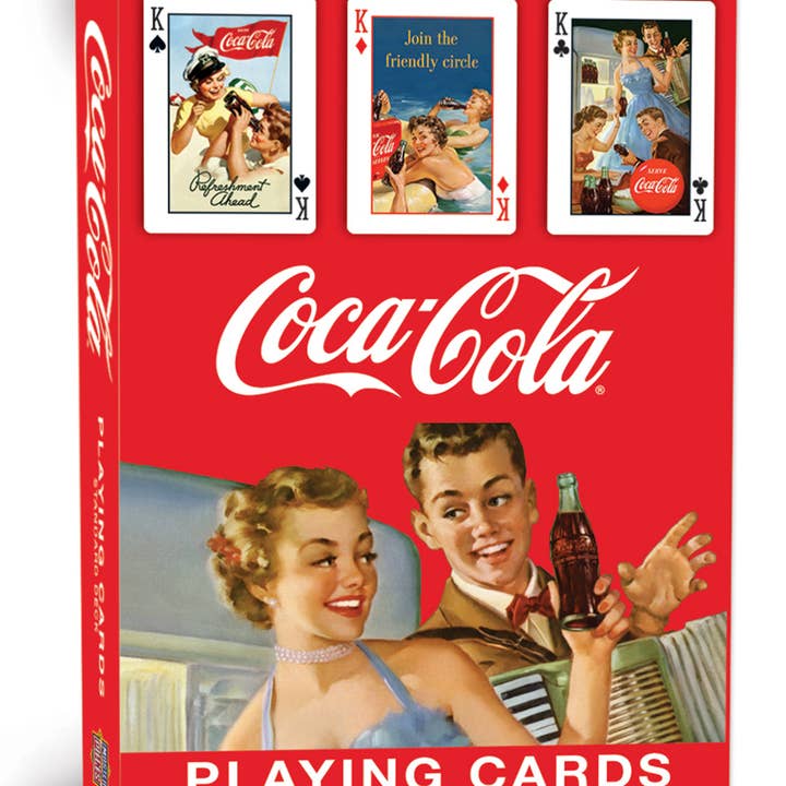 Masterpieces Puzzles - Wholesale Playing Cards - Coca-Cola Vintage Design Playing Cards