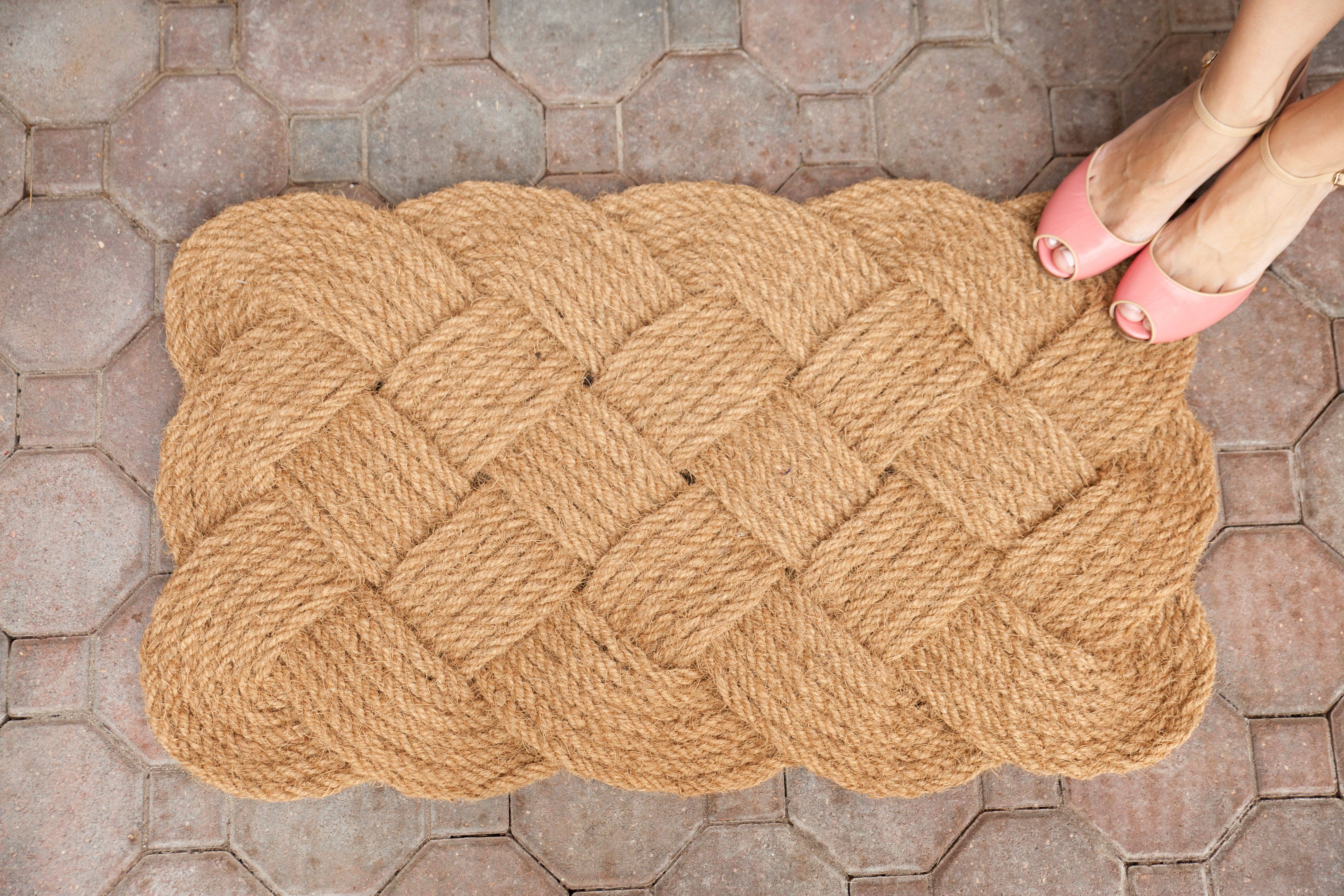 Entryways - Wholesale Door Mat - Knot-ical Handwoven Coconut Fiber Doormat2