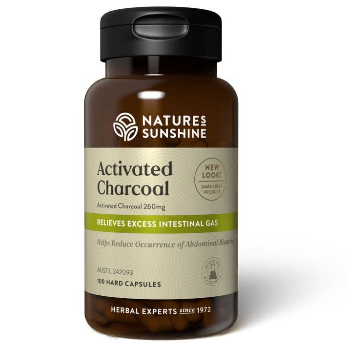 Natures Basket – wholesale Oral supplement/vitamin – Nature's Sunshine Activated Charcoal 100c