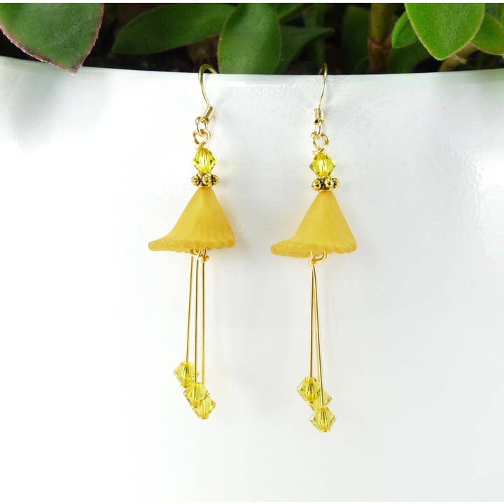 Marlene VanBeek Jewelry – Großhandel Ohrhänger – Lucite Dangle Ohrringe - 3 Farben2