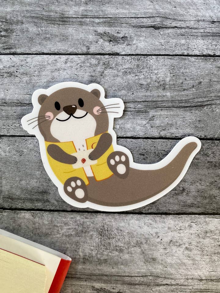 Crescent City Postal Service Otter Hoeab Sticker for wholesale by The Bookish Teacup Co.