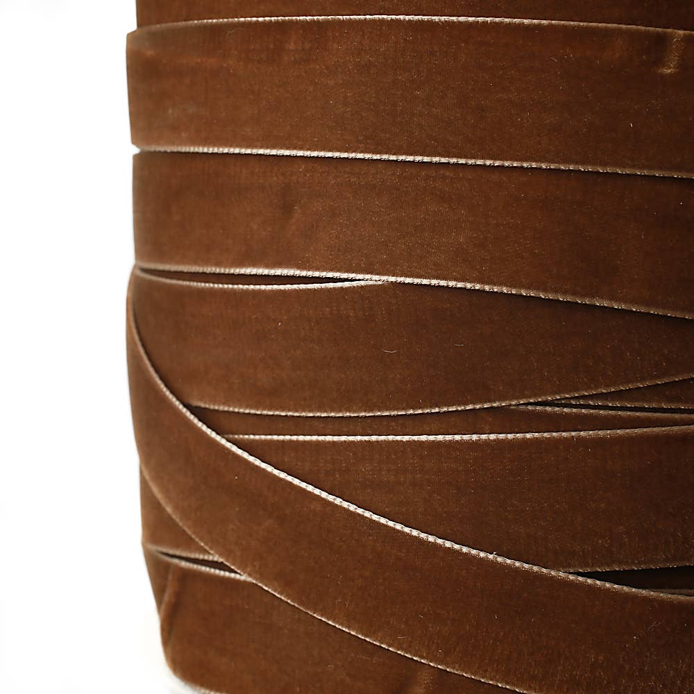 Such Good Supply - Wholesale Ribbon - Gift Wrapping - Mocha Brown Double Sided Velvet Ribbon1