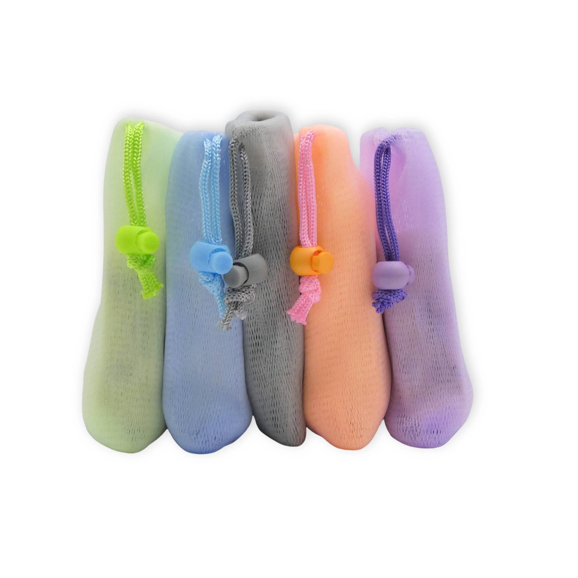 Beauty Blisss - Wholesale Soap Pouch/Sack/Bag - Nylon Mesh Soap Saver Bags with Toggle, 5 and 10 Pack Sets10