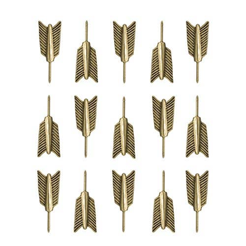 Shooting Arrow Push Pins, Decorative Push Pins, Unique Gold Push Pins, 15 Piece Metal Push Pin Set for wholesale by Norma Jean Designs