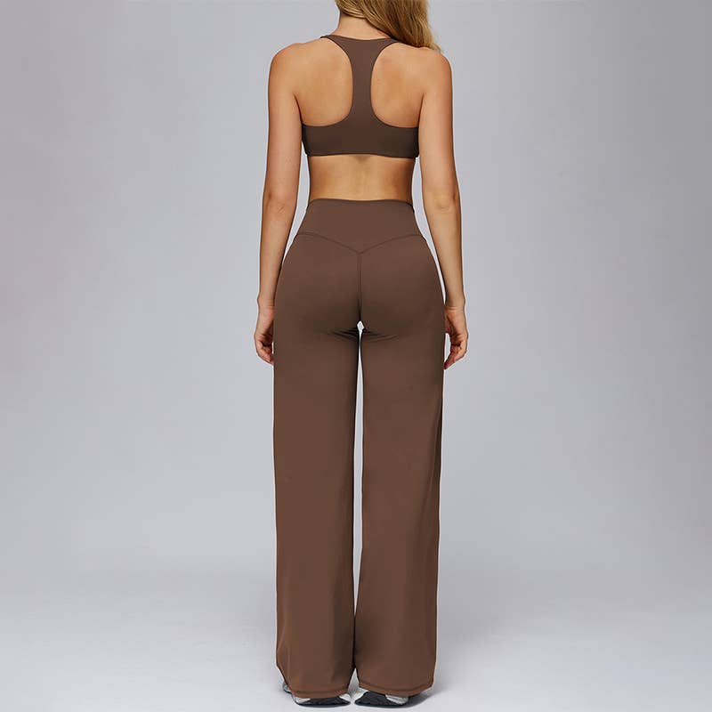 WONDERXFANS – wholesale Activewear set – Women′s – Sports bra+Loose sweatpants 2-piece set7