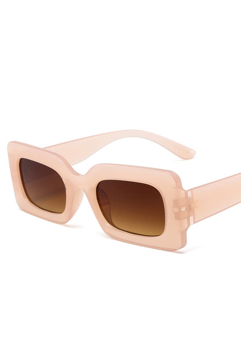 ACCITY - Wholesale Sunglasses - Women's - Trendy Small Square Jelly Sunglasses, Retro Style_CWASG00743