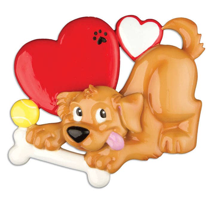 Dog Lover Personalized Ornament for wholesale by PolarX Ornaments