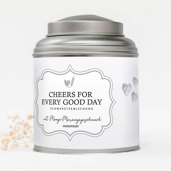 Tea "Cheers for every good day" for wholesale by Bake Affair GmbH