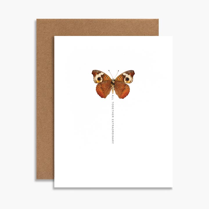 All Together Extraordinary Butterfly Botanical Birthday Card for wholesale by Souvenir Stationery