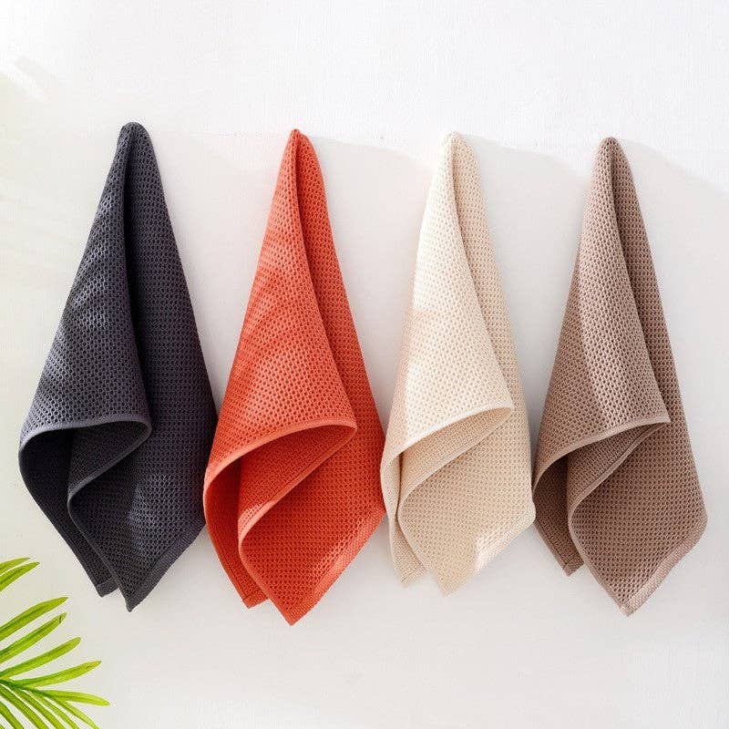 FurDecoration – wholesale Hand towel – Solid Color Soft Honeycomb Adult Towel2