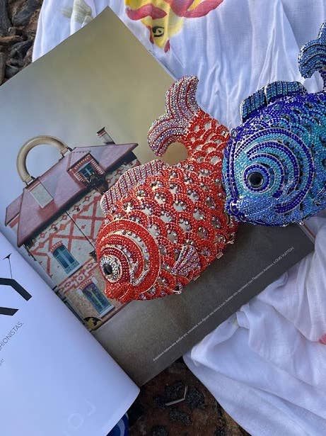 Swarovski krystal clutch - «Lucky Koi Fish» for engroshandel hos SIBYLLADELPHICA