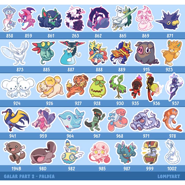 LompyArt - Wholesale Bookmark - Pokemon Magnetic Bookmark9