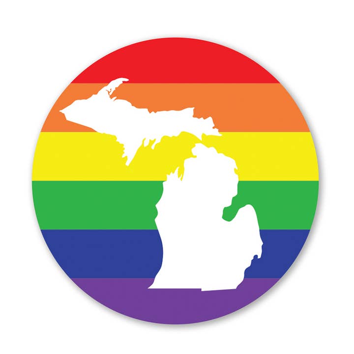 Michigan Pride Sticker for wholesale by Peninsulas