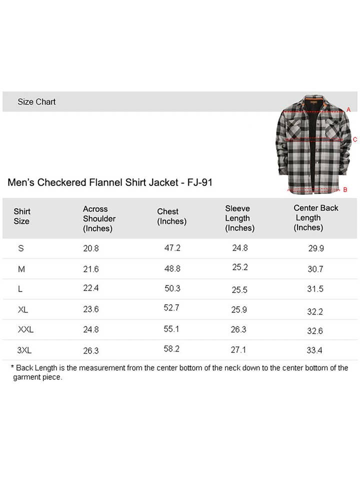 b-one inc – wholesale Shirt Jacket/Shacket - Men’s – Men's Checkered Flannel Shirt Jacket GB-FJ918