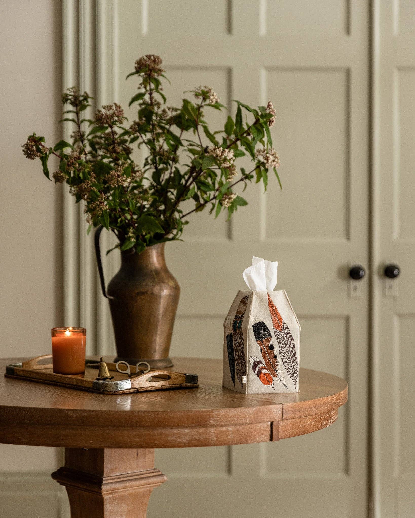 Coral & Tusk – wholesale Näsdukslåda – Fjädrar Tissue Box Cover10