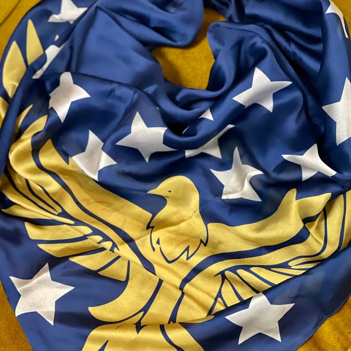 A Rare Bird Shop - Wholesale Scarf - Women's - Eagle Has Landed Silk Rayon Women's Scarf Wild Rag