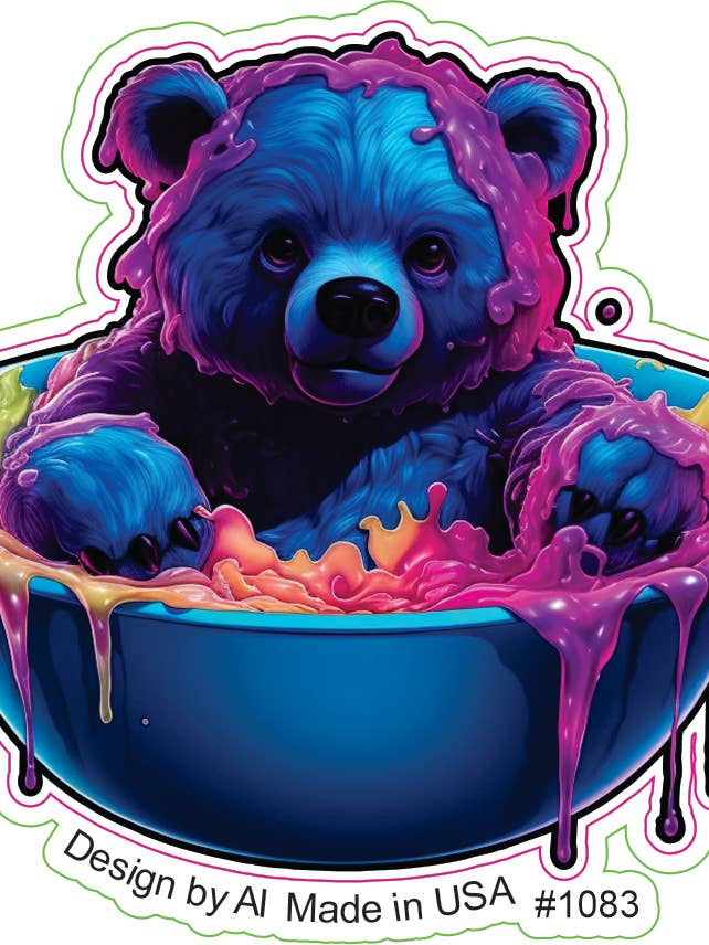 Adhesivo Paint Pot Bear para venta al por mayor de Big monkey