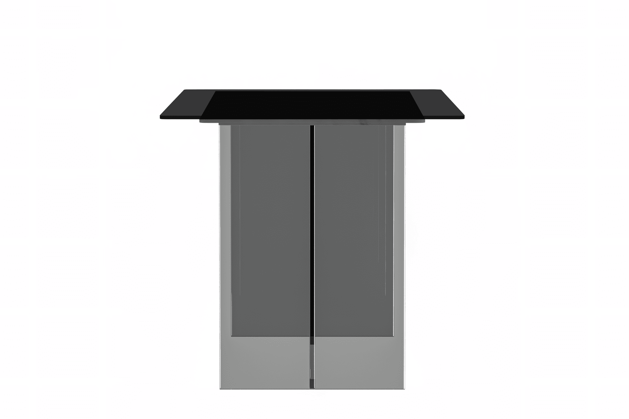 LeisureMod - Wholesale Side Table - Kova Rectangular Dining Table with Stone or Glass Top3
