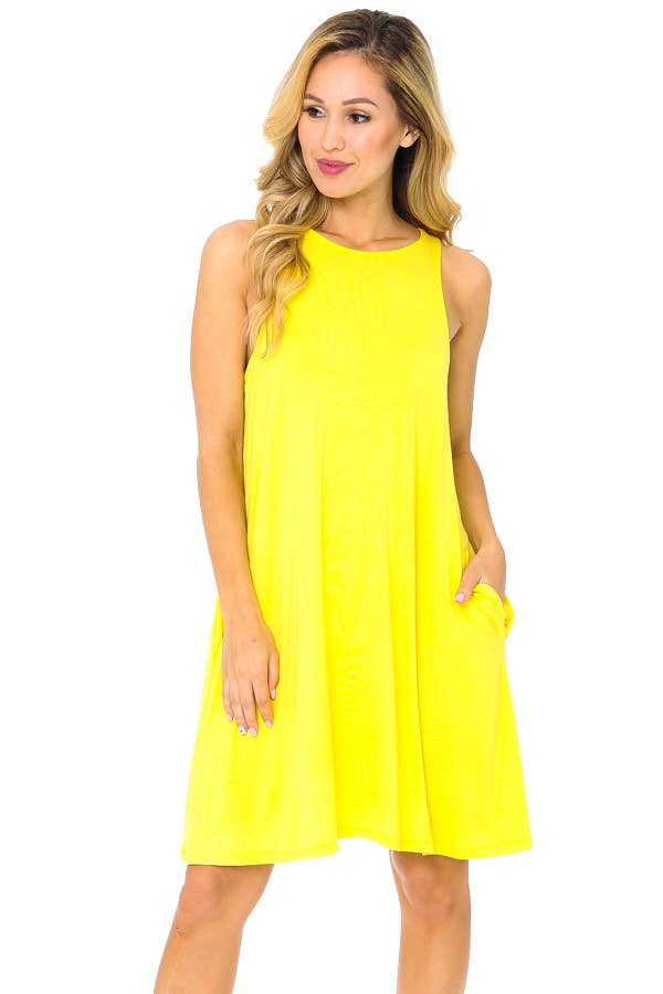 Burgundy Apparel - Wholesale Dress - Women's - TANK DRESS WITH POCKETS16