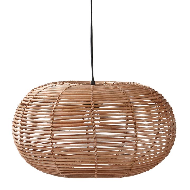 Posh Rattan Pendant Lamp Natural Summer for wholesale by tag