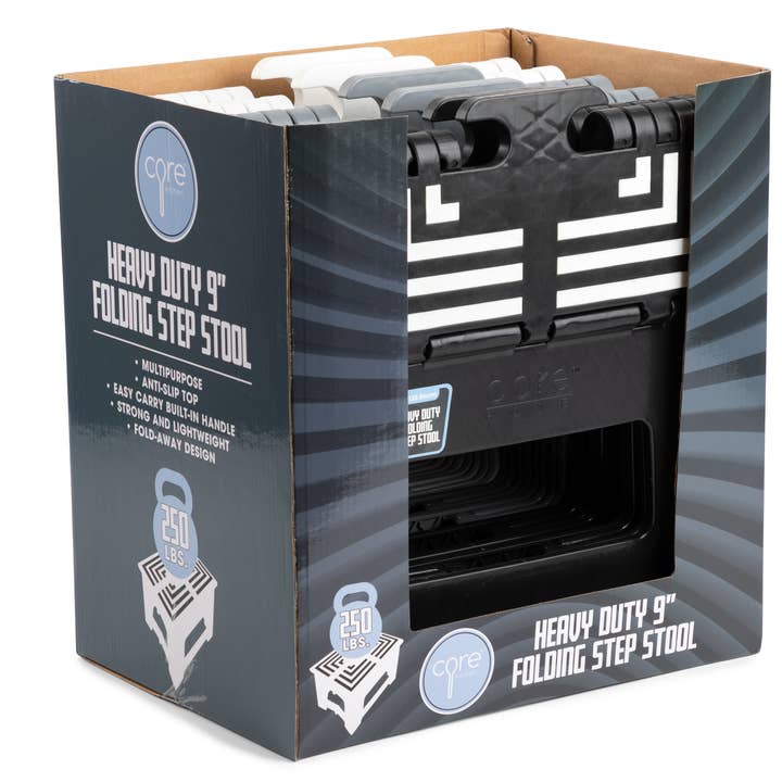 Core Home - Wholesale Stool - CDU Full Color Heavy Duty 9" Step Stool2