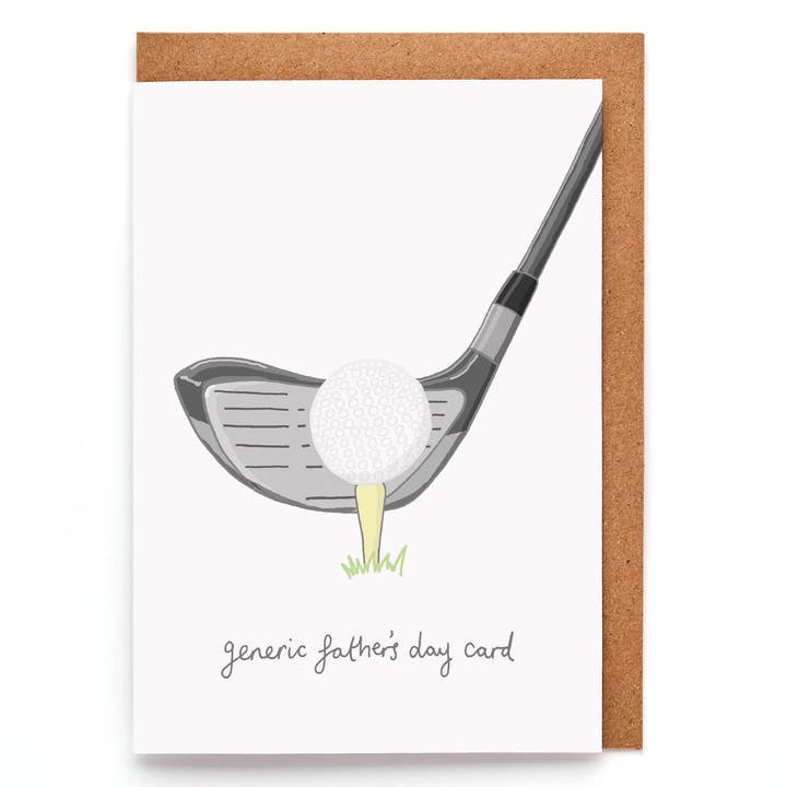 Generische Golfkarte | Lustige Vatertagskarte | Golfkarte für den Großhandel von You've Got Pen On Your Face