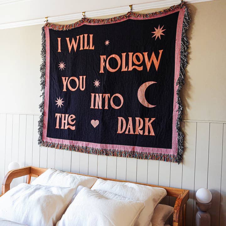 Telegramme Paper Co. - Wholesale Throw Blanket - I Will Follow You Limited Edition Woven Jaquard Blanket