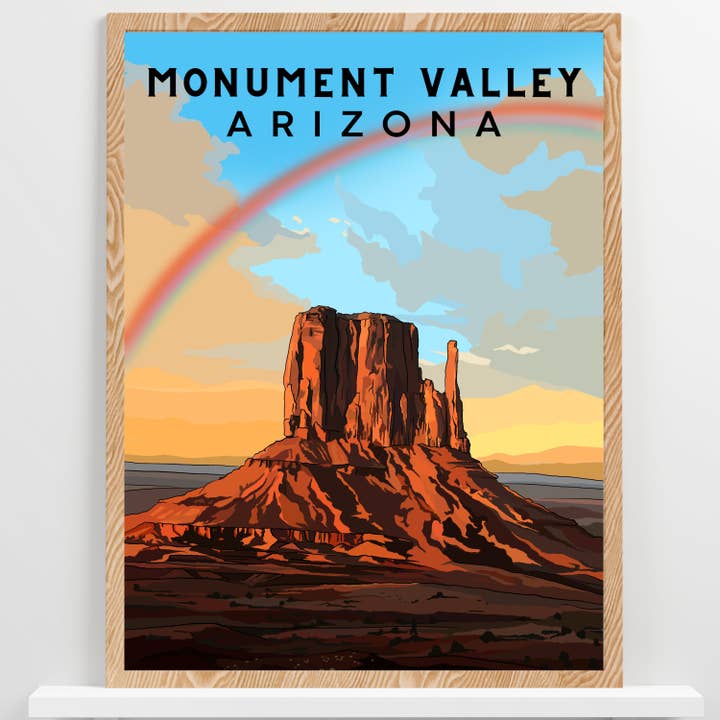 Monument Valley, Arizona | Impression murale de voyage sur le sud-ouest pour la vente par Wild Life Design Co.