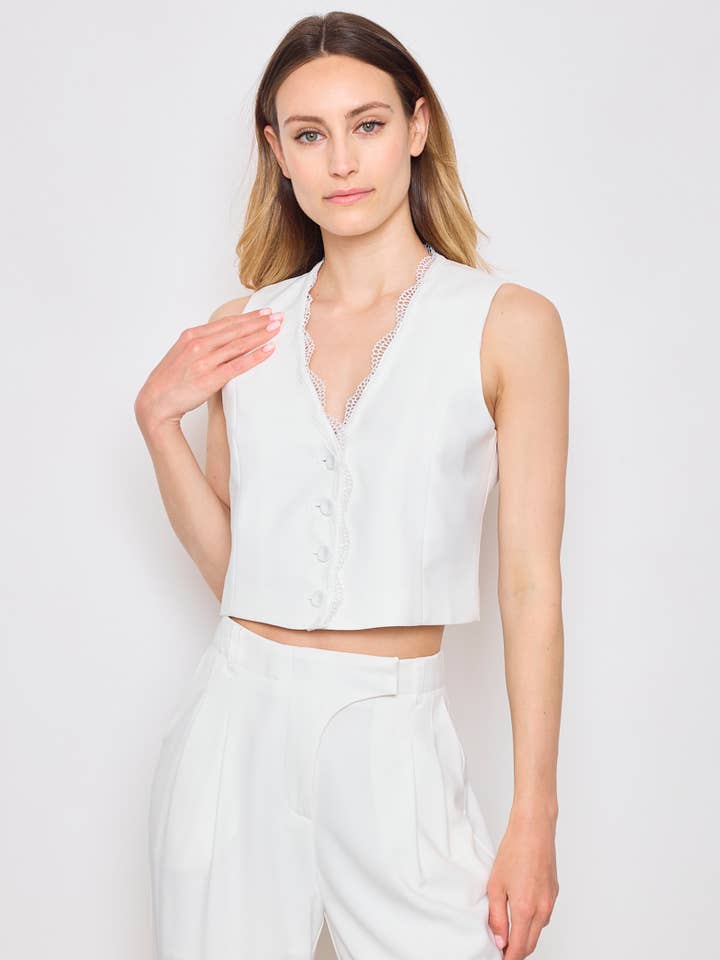 LULUMARY - Wholesale Suit vest – Women′s - Buttoned vest GL01713