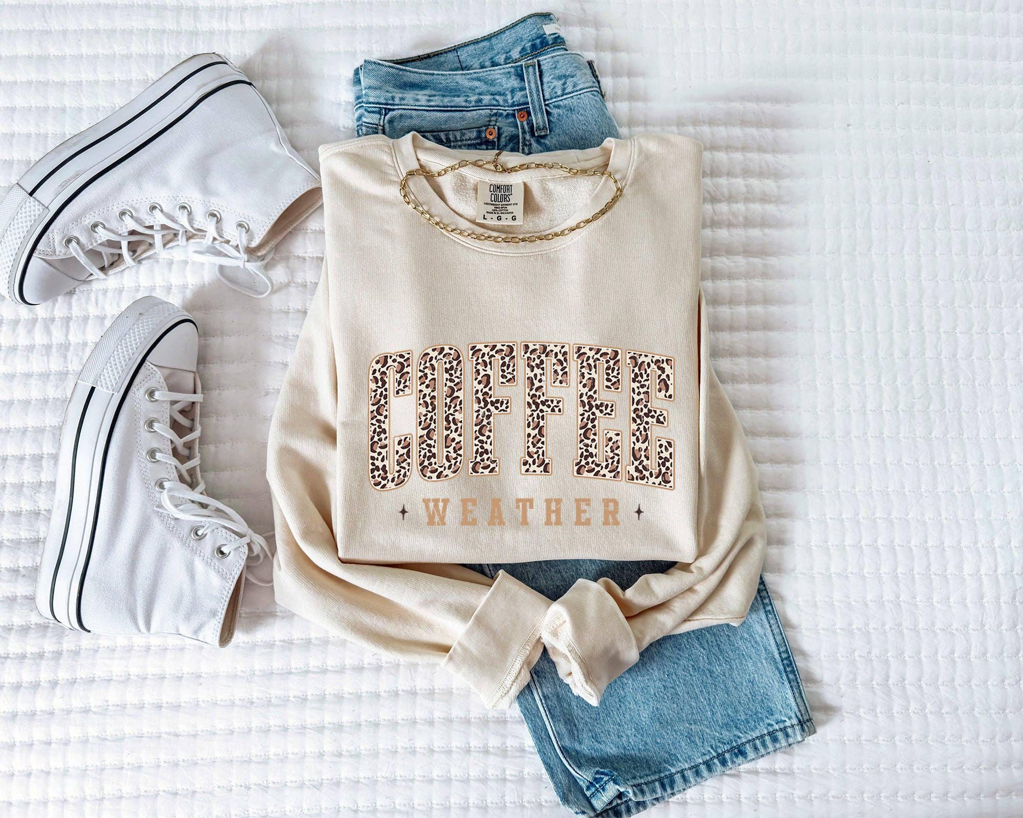 Verita Culture - Wholesale Graphic Sweatshirt - Women's - Coffee Season Fall Autumn Comfort Colors Sweatshirt4