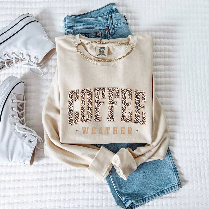 Verita Culture - Wholesale Graphic Sweatshirt - Women's - Coffee Season Fall Autumn Comfort Colors Sweatshirt4