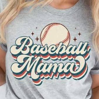 Retro Baseball Mama- DTF Transfer for wholesale by Sassy and Sublime