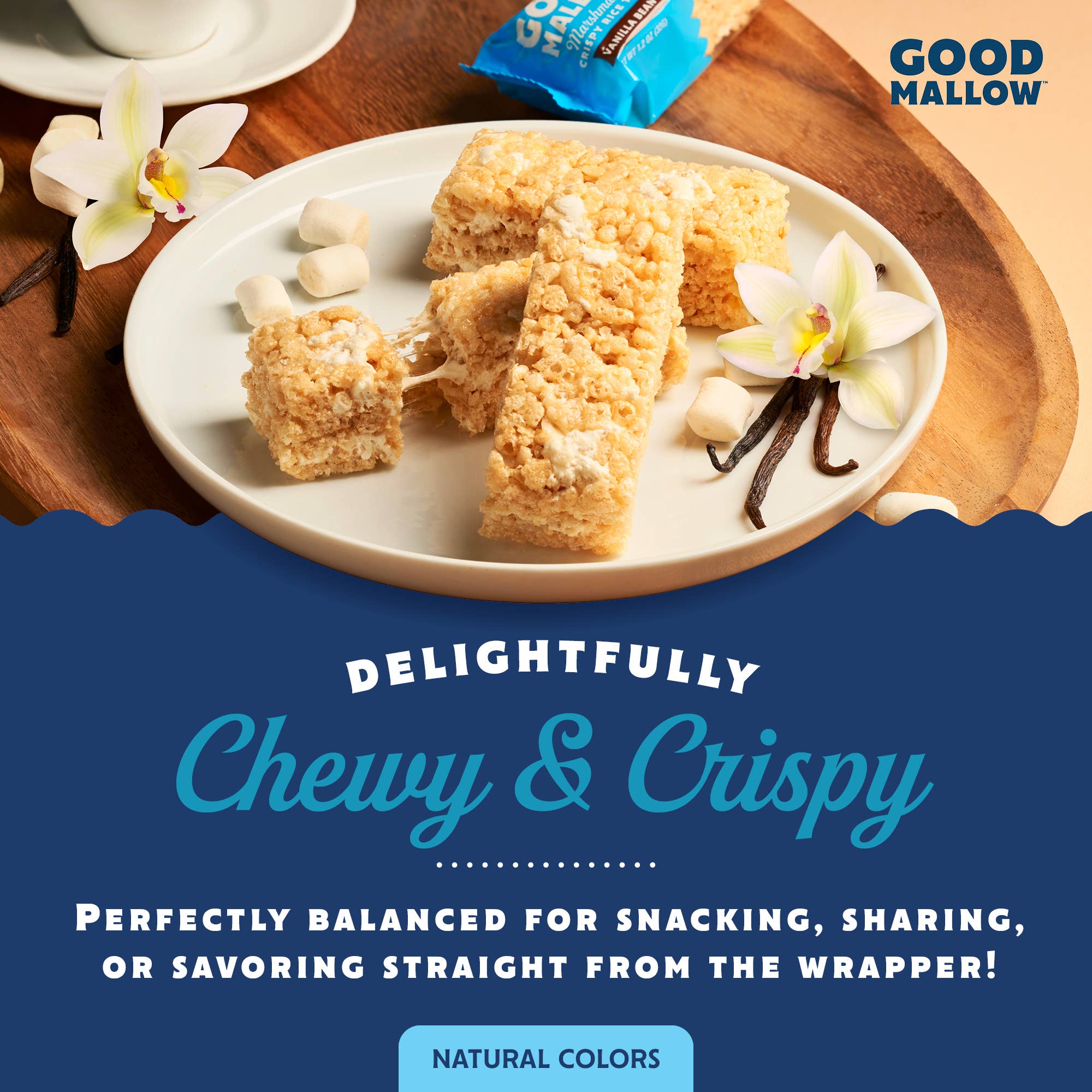 Snackatere – Großhandel Snack-Riegel – Vegane Rice Crispy Treats einzeln verpackt, Schachtel mit 8 Stück2